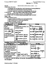 Giáo án tự chọn 11- Cơ bản - Trường THPT Tứ Kiệt